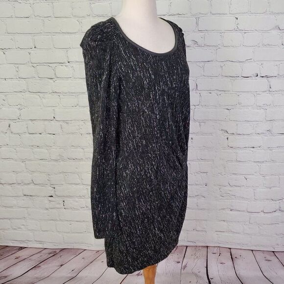 SCOTCH & SODA MAISON Scotch Long Sleeve Dress Black 2 - Picture 2 of 8